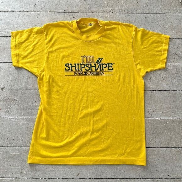 Vintage 70s Royal Caribbean I’m Shipshape Tee - Picture 1 of 7